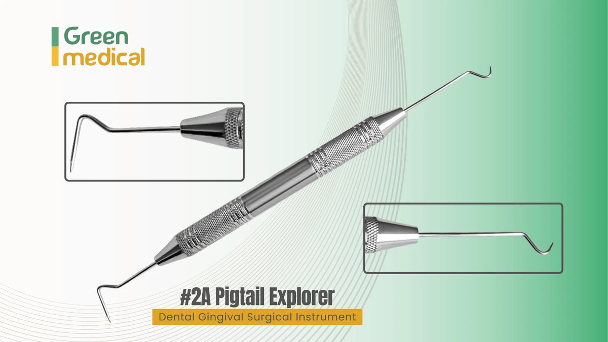 2A Pigtail Dental Explorer – Caries Detection & Restoration Examinatio