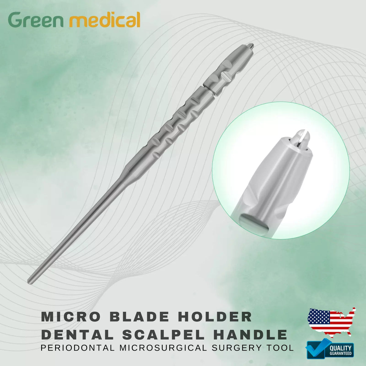 Micro Instruments Handle Micro Blade Holder Dental Scalpel Handle Periodontal Microsurgical Sur