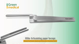Miller Articulating Paper Forceps – Dental Occlusion Marking Instrument