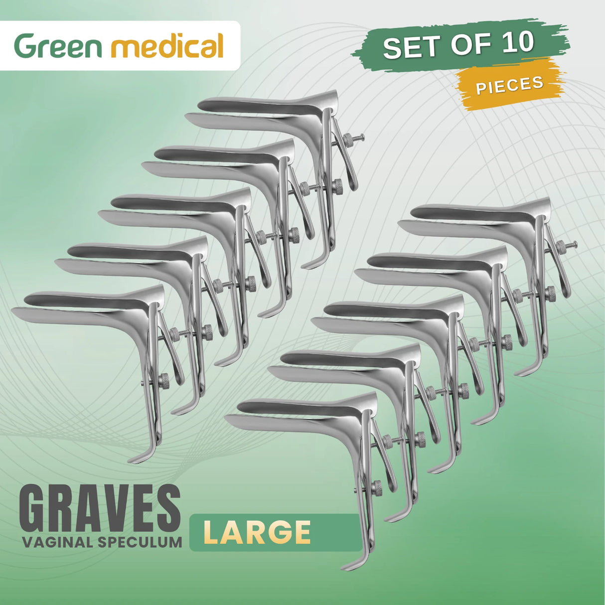 Graves Vaginal Speculum Large OB/Gynecology Stainless Steel German Grade
