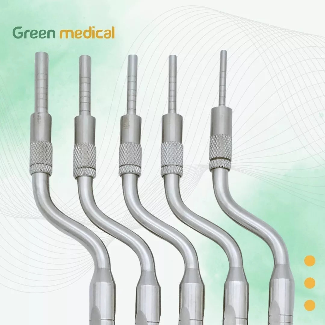 10 Pcs Sinus Lift Osteotomes Set Kit Dental Implant (Concave Tips) STR+CVD
