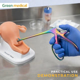 Green Medical Tischler Kevorkian Biopsy Punch 20cm 9x3mm Rainbow Finish