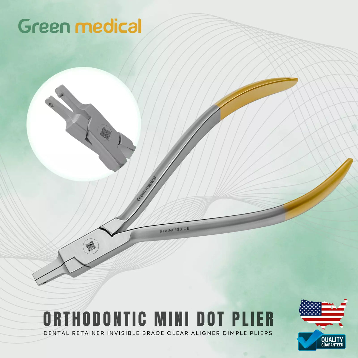 Mini Dot Dimple Dental Aligner Plier Orthodontic Retainer Clear Braces