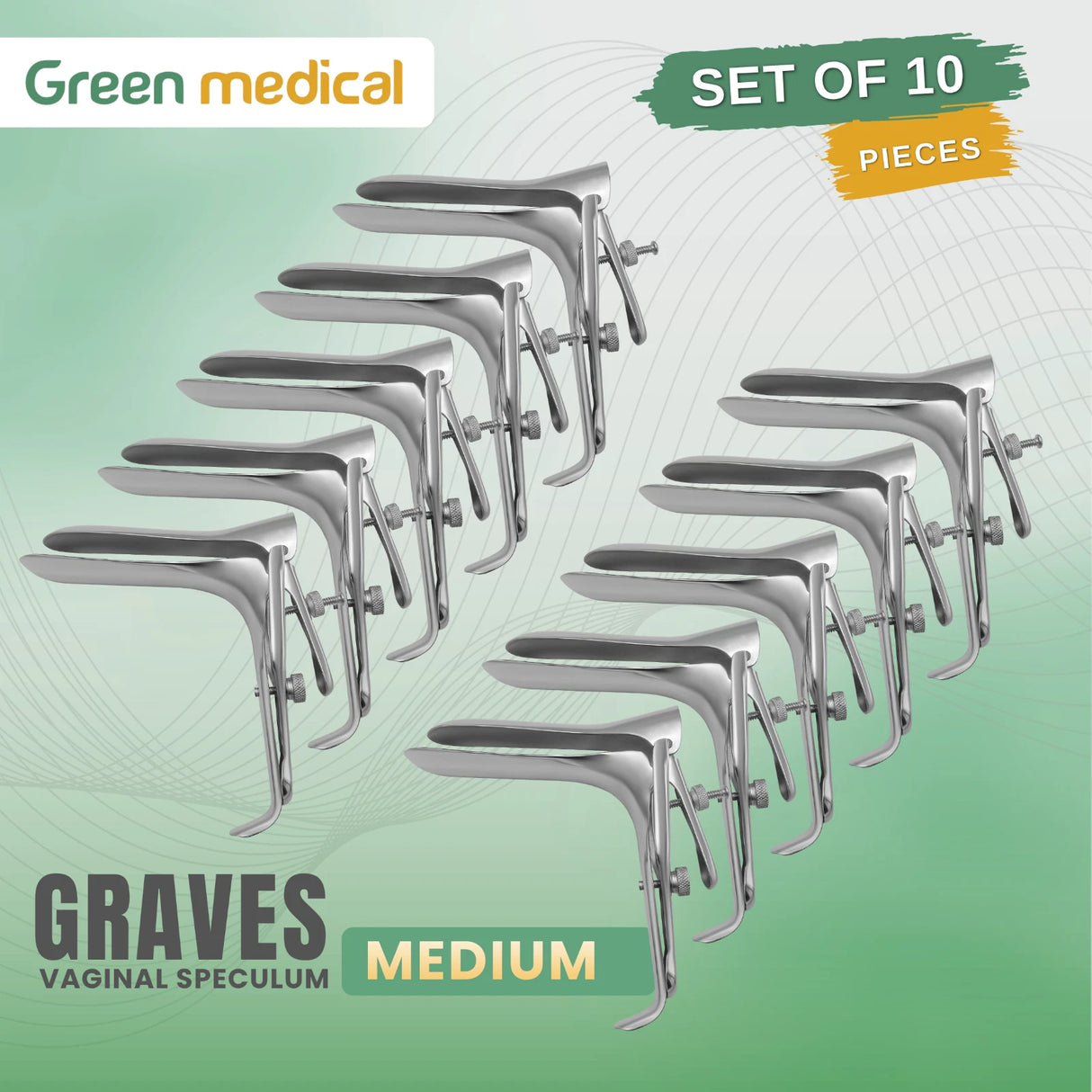 Graves Vaginal Speculum Medium OB/GYN Stainless Steel German Grade Surgical Instrument