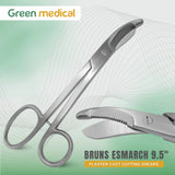 Bruns Esmarch Scissors Heavy Duty Plaster Cast Cutting Shears 9 1/2" Serrated