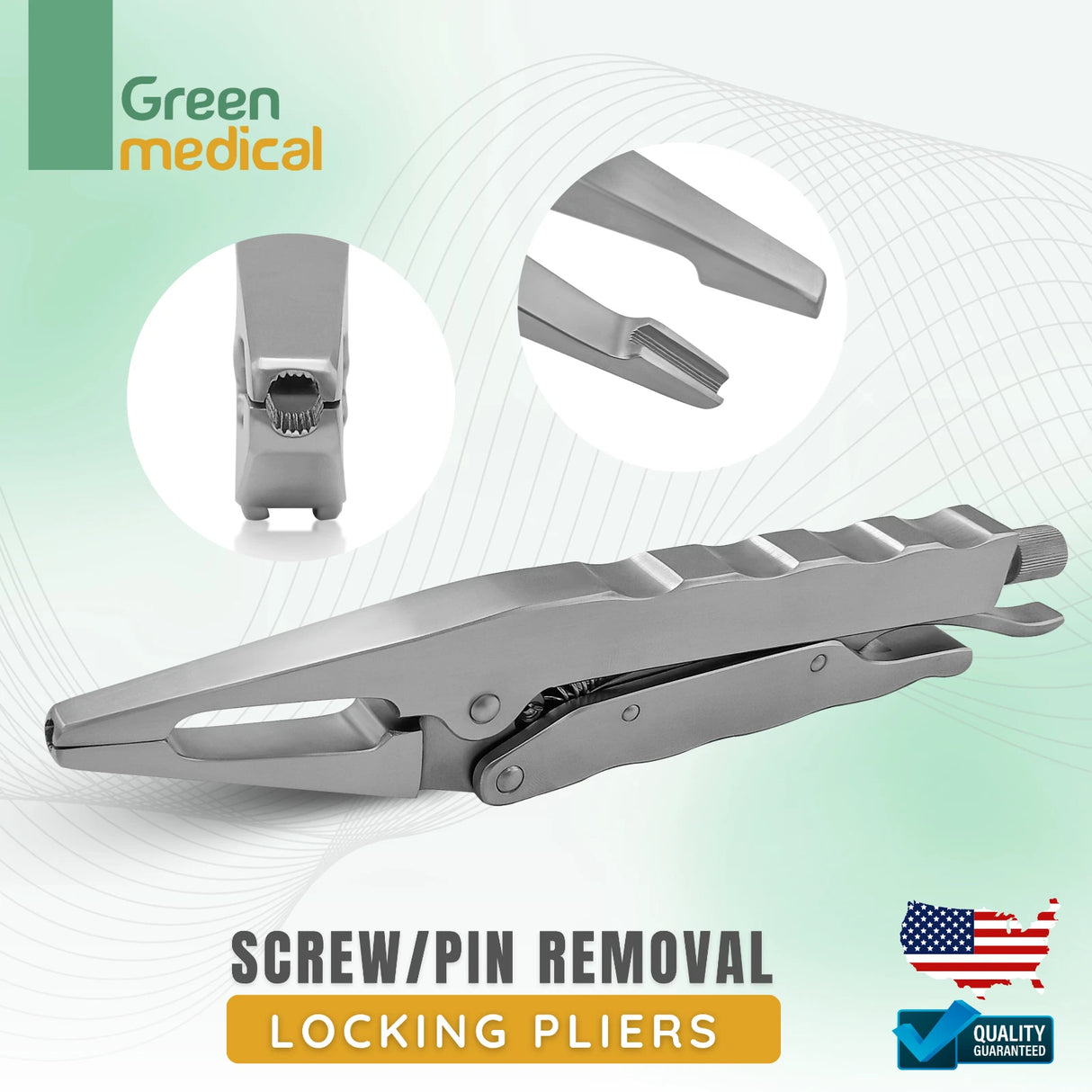 Screw/Pin Removal Locking Pliers German Stainless Steel