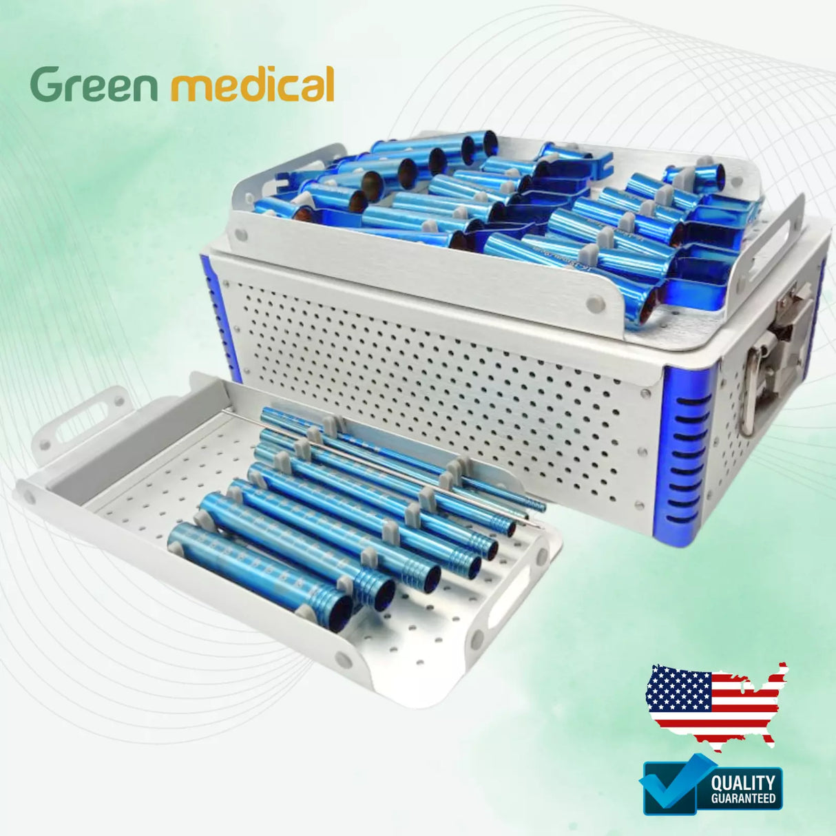 Mis Tubular Retractor Spine System Complete Set with Sterilize Box