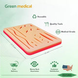 Medical Skin Suture Practice Silicone Pad G7 Wound Simulated For Training Kit