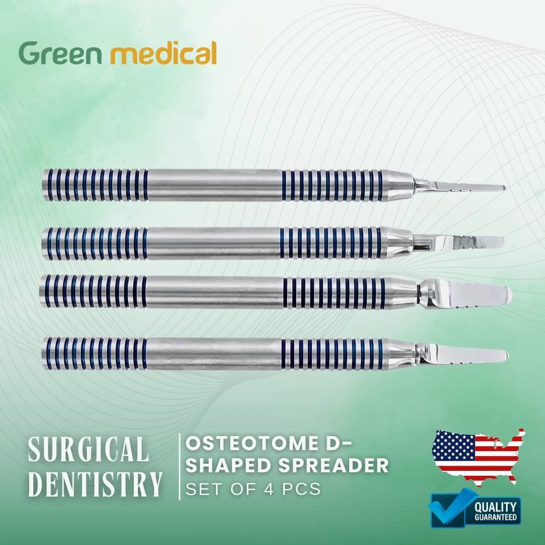 Precision Osteotome D-Shaped Spreader for Surgical Dentistry | Marked at 12mm, 15mm & 18mm for Accurate Bone Expansion