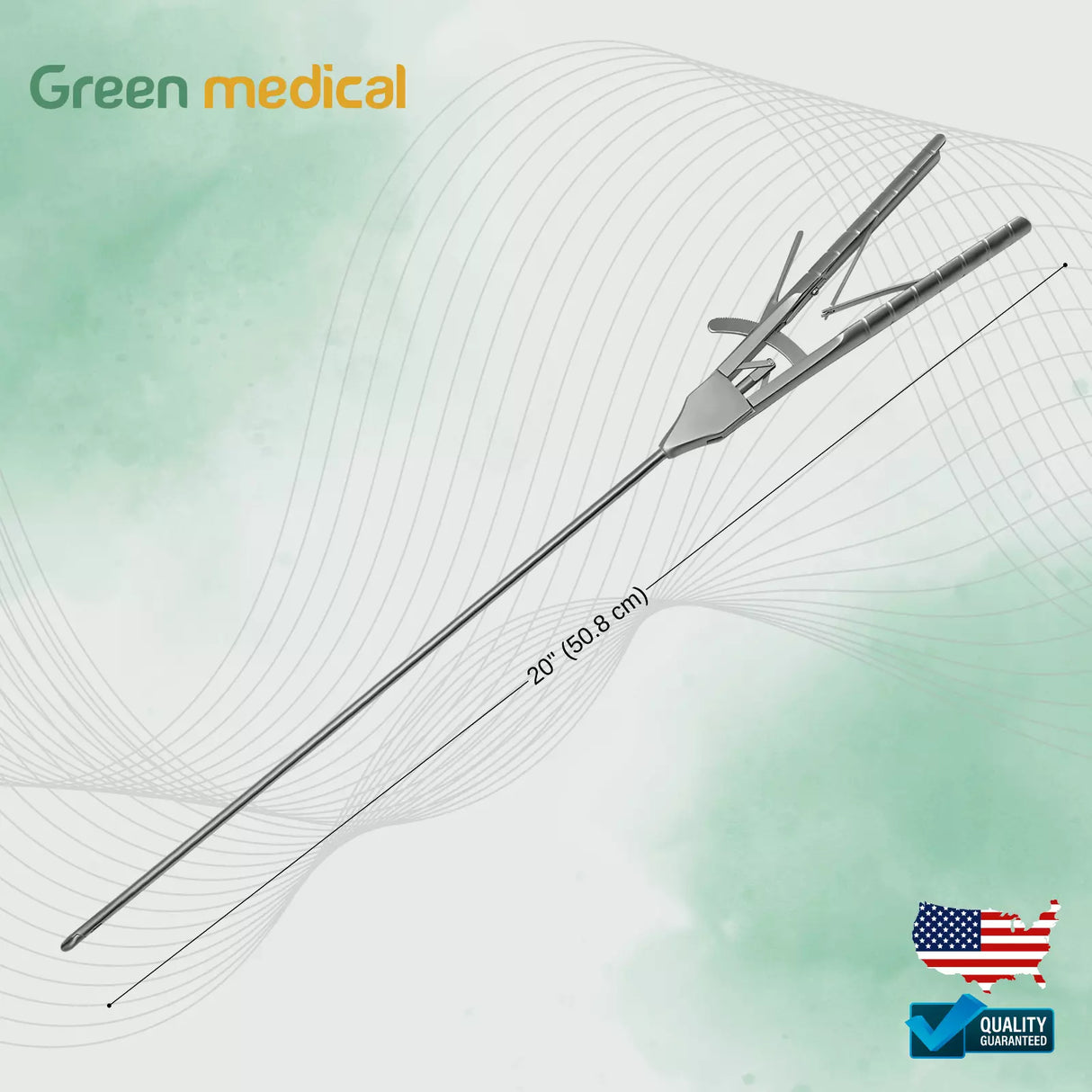 Laparoscopic Sinus Surgery Needle Holder Curved 20" V Type 5 X 330mm Forceps