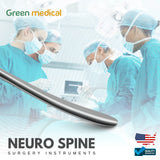 Penfield #4 Surgical Dissector – 21.6cm Neuro & Spine Instrument, Single-Ended Stainless Steel