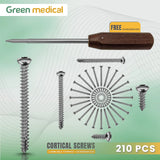 Cortical Screws 3.5mm Self Tapping + Screwdriver Orthopedic Veterinary