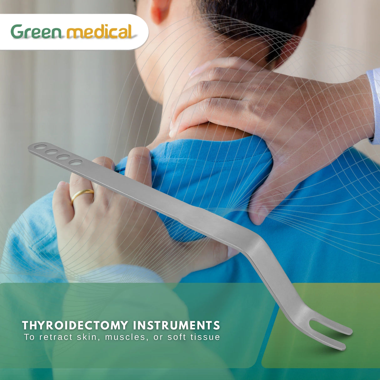 Whelan Formal Neck Retractor Surgical Instrument ENT Thyroid Tracheostomy Tool
