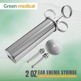Ear Wax Removal Syringe 2 OZ - Brass with Chrome Finish Surgical Instruments