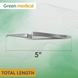Slim Direct Bond Bracket Tweezers–Serrated Tip Orthodontic Forceps German Grade