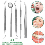 Professional Dental Oral Hygiene Kit 5 Tools Deep Cleaning Scaler Teeth Care Set