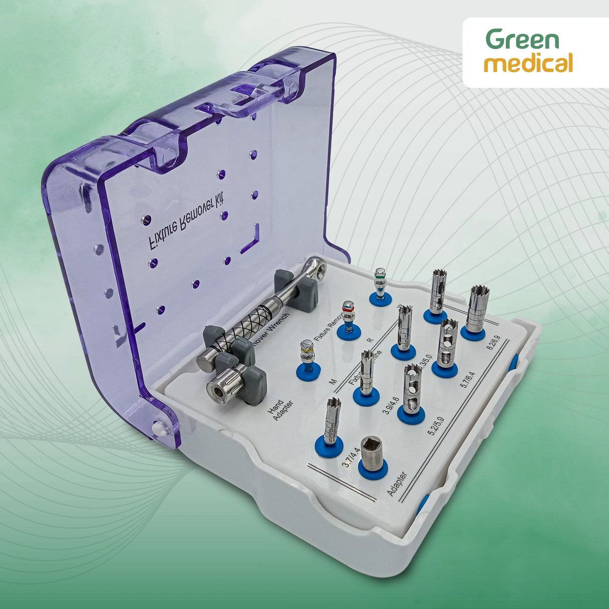Dental Implant Fixture Removal Kit | Surgical Extraction Tool Set | Autoclavable