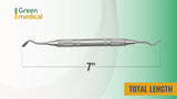 Double Ended Dental Crown Spreader , Thin Tips Stainless Steel German Grade