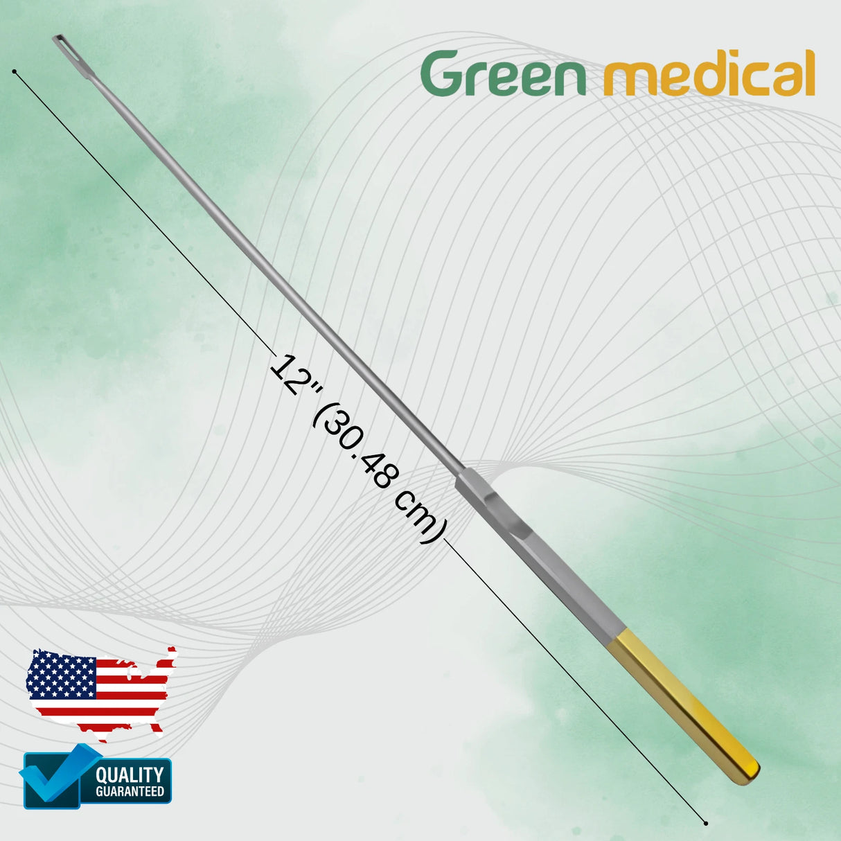 Kevorkian-Younge Endocervical Biopsy Curette – 12″ Length, 3 x 12 mm Tip, Without Basket – OB/GYN Surgical Instrument