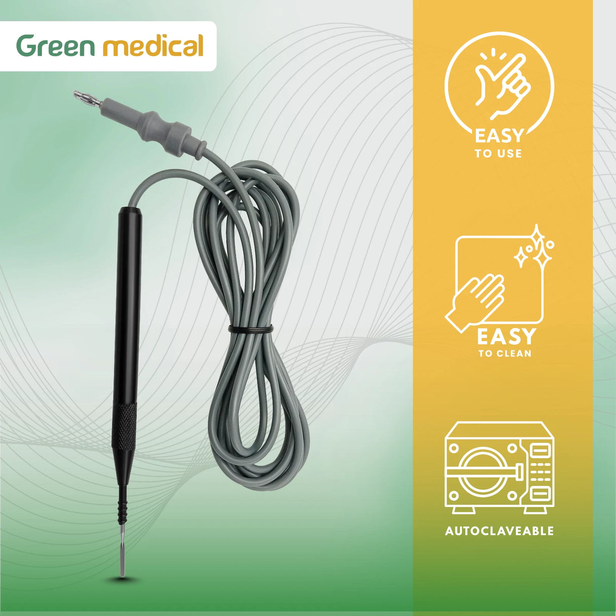 Monopolar Foot Control Diathermy Pedal – Reusable Electro Cautery with 3m Silicone Cord