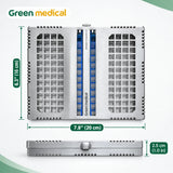German Dental Autoclave Sterilization Cassette Rack Box for 10 Instruments