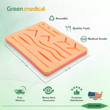 Medical Skin Suture Practice Silicone Pad G1 Wound Simulated For Training Kit