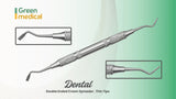 Double Ended Dental Crown Spreader , Thin Tips Stainless Steel German Grade
