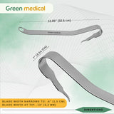 Lonner Swan Lateral Knee Retractor Orthopedic Surgical Instrument Stainless