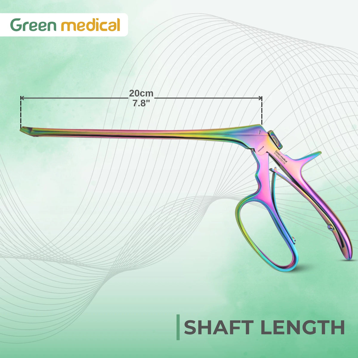 Titanium Rainbow Mini Tischler Biopsy Punch 20cm Upbite Size 4.2mm x 2.3mm