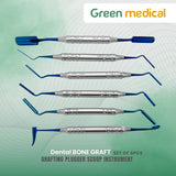 Dental BONE GRAFT/PACKER SET Of 6 Grafting Plugger Scoop Instrument