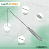 Sims Uterine Curettes 9 Pcs Set 11" Sharp Blade, Malleable 000,00,0,1,2,3,4,5,6