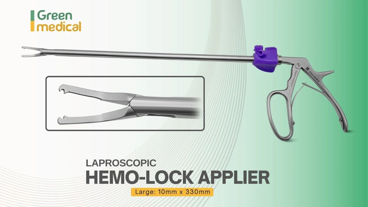 Laparoscopic Hemo-Lock Applier 10mmx330mm Large Reusable Surgical Instruments