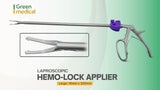 Laparoscopic Hemo-Lock Applier 10mmx330mm Large Reusable Surgical Instruments