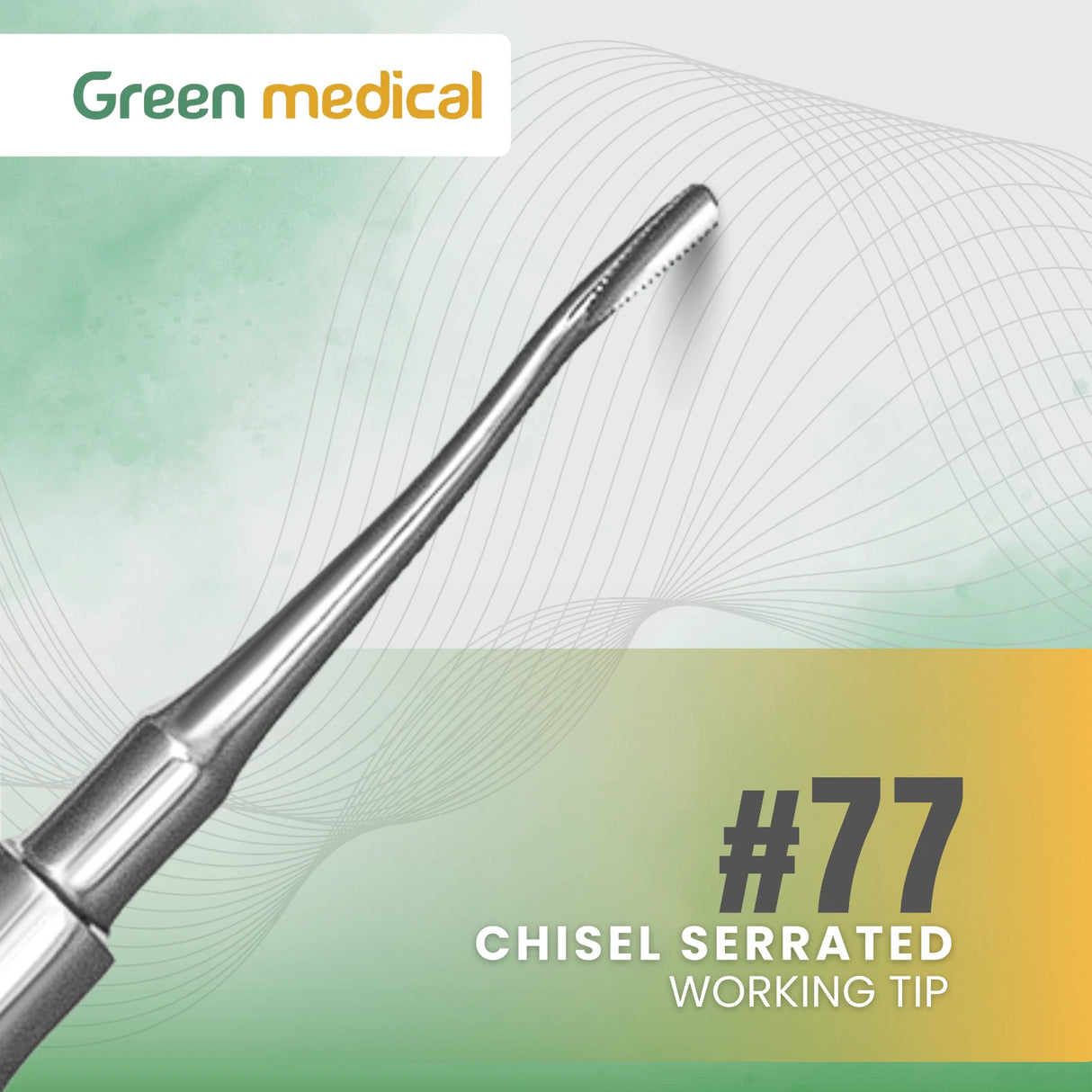 Chisel Elevator Serrated #77 Dental Surgical Instrument German Grade