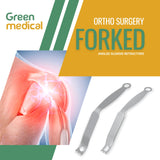 Angled Glenoid Retractor Forked Shoulder Arthroplasty Orthopedic Instrument