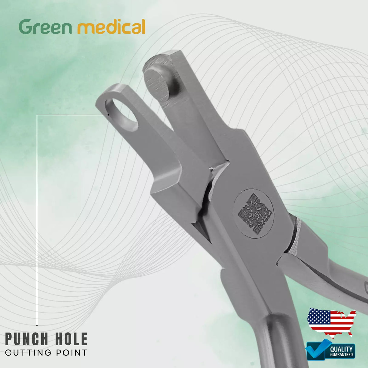 Orthodontic Punch Hole Plier Thermal Forming Retainer Clear Aligner Braces Plier