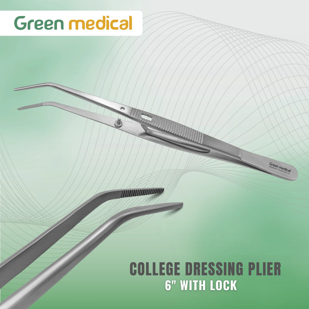 College Dressing Plier 6″ with Lock – Surgical & Medical Grade Instruments