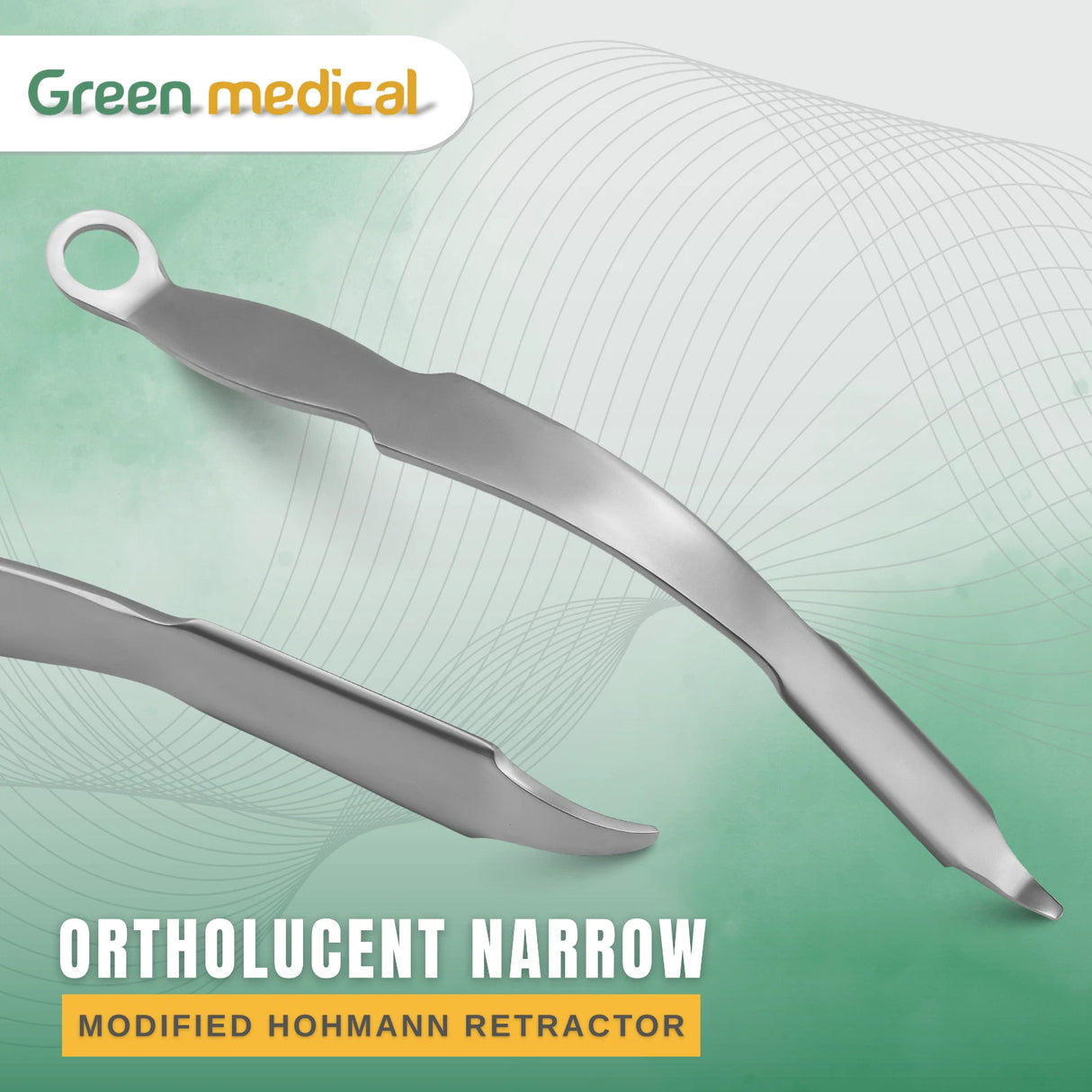 Ortholucent Narrow Hohmann Retractor Surgical Orthopedic Instrument