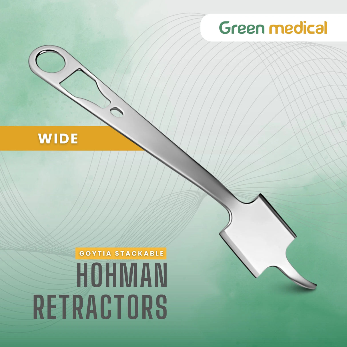 Goytia Stackable Wide Hohmann Retractor Orthopedic Surgical Instrument Stainless
